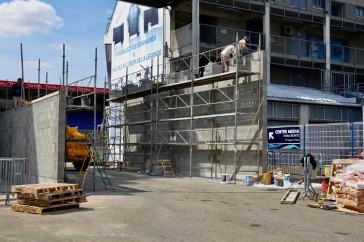 So sieht es auf der Baustelle in Le Mans gerade aus