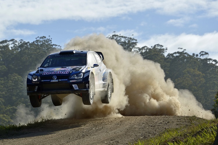 Sébastien Ogier beim letzten Shakedown für VW