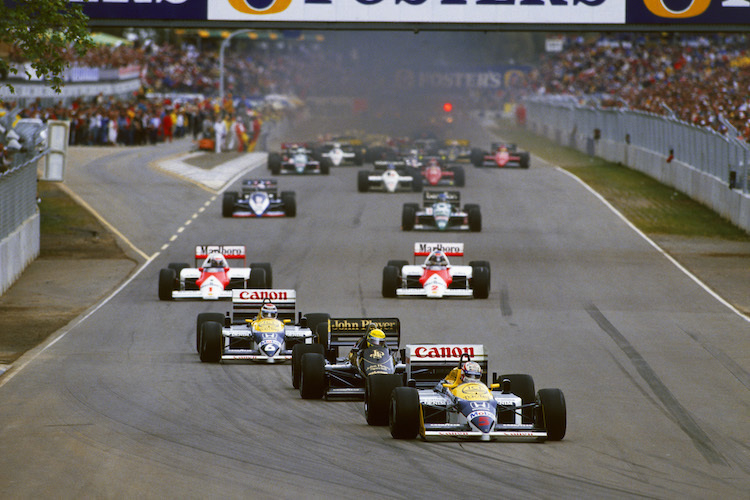 Adelaide 1986: Mansell führt, aber ein Reifenschaden wird ihn stoppen