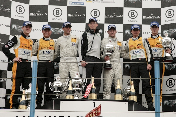 Das Podium von Rennen 1 in Assen.