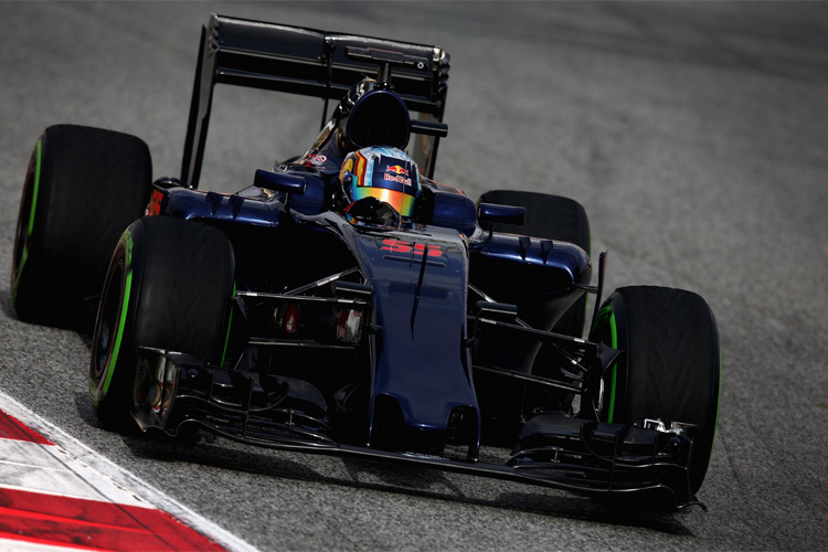 Carlos Sainz am Montag im neuen Toro Rosso