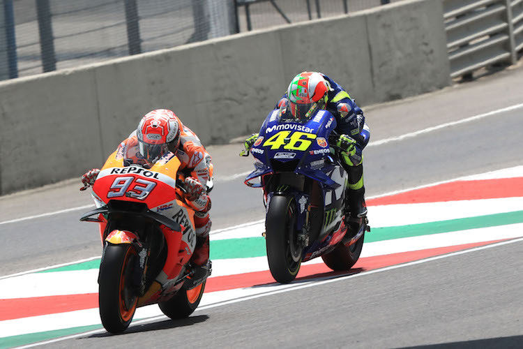 Márquez und Rossi