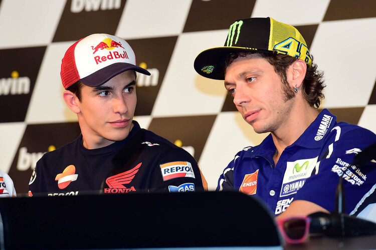 Marc Márquez und Valentino Rossi