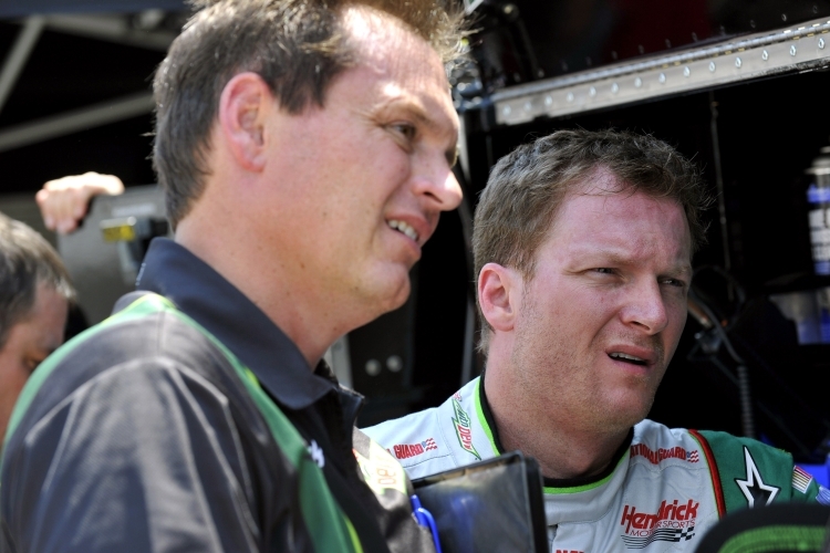 Crew Chief Steve Letarte und Dale Earnhardt jr.