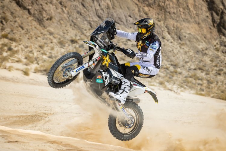 Skyler Howes beim Test mit Husqvarna