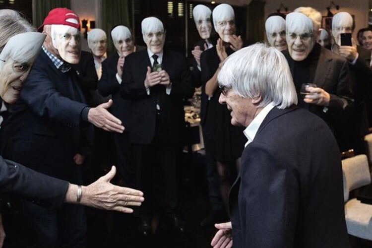 Bernie Ecclestone begrüsst Bernie Ecclestone