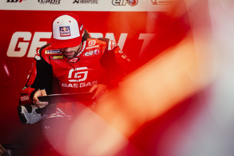 Daten-Check bei Jonas Folger in der GASGAS-Box – und ein Blick auf den Stream gefällig?