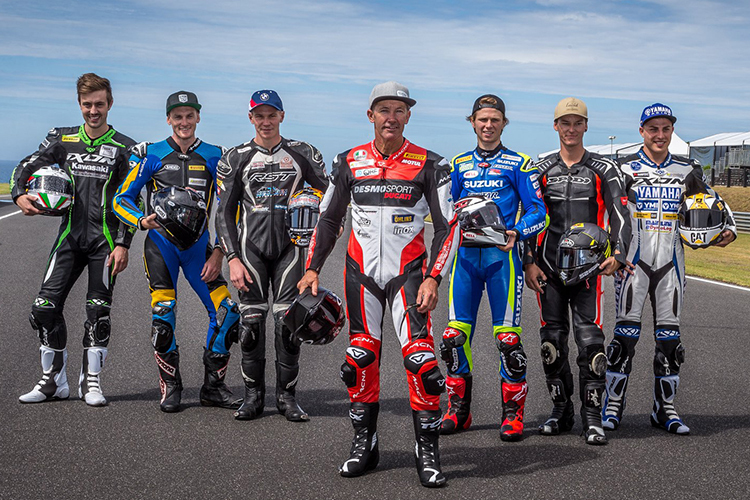 Troy Bayliss (vorne) ist der bekanntes Fahrer der Australischen Meisterschaft