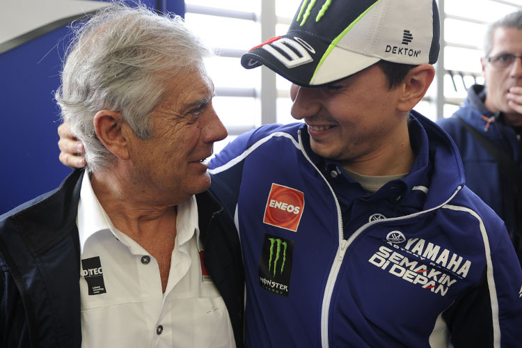 Giacomo Agostini mit Jorge Lorenzo