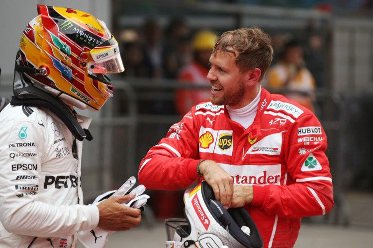 Lewis Hamilton und Sebastian Vettel