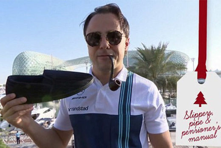 Felipe Massa verabschiedete sich mit einem Rentner-Starterkit aus der Formel 1