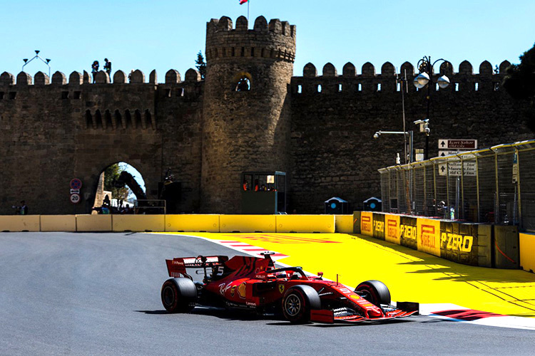 Sebastian Vettel in Baku