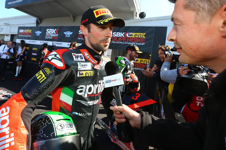 Eugene Laverty im Interview nach Rang 3