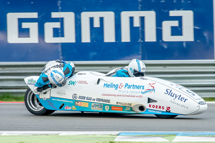 Bennie Streuer/Kevin Rousseau auf ihrer 600er LCR Honda beim Gamma Racing Day in Assen