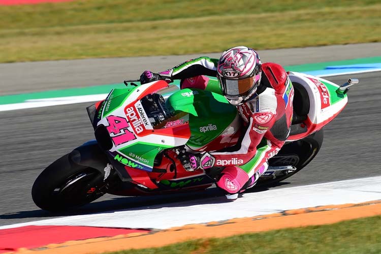 Aleix Esparagó (Aprilia) startet am Sonntag in Assen aus Reihe 3