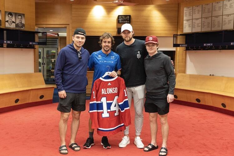 Fernando Alonso bei den Montreal Canadians