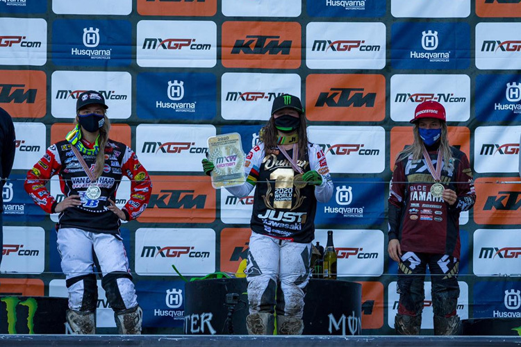 Das Podium in Trentino entsprach auch dem Ausgang der WM