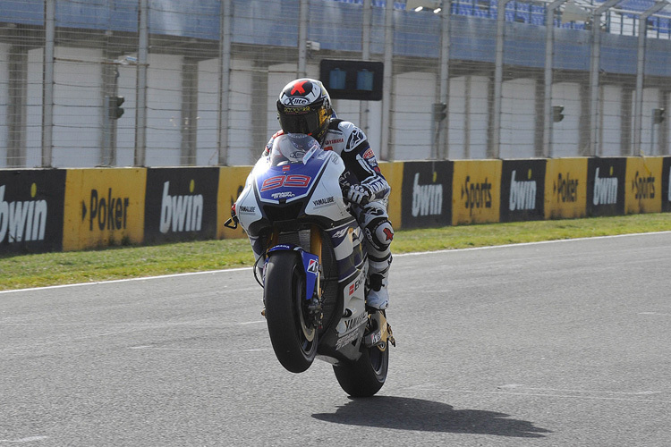 Jorge Lorenzo beim Jerez-Test