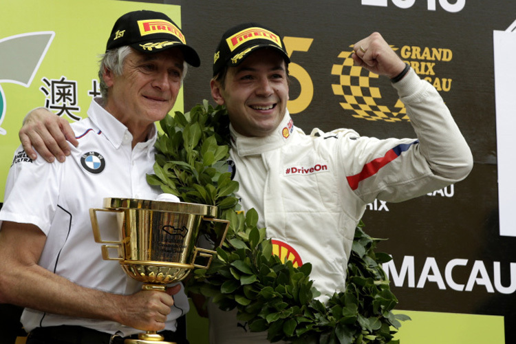 Augusto Farfus mit Charly Lamm 2018 in Macau