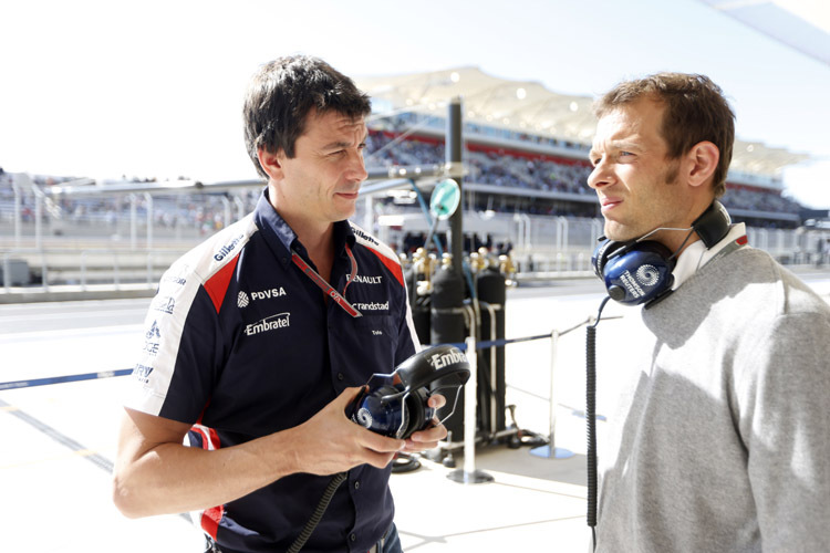 Alex Wurz mit Williams-Teilhaber Wolff