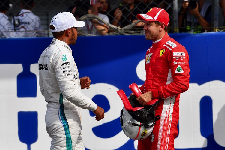 Lewis Hamilton und Sebastian Vettel