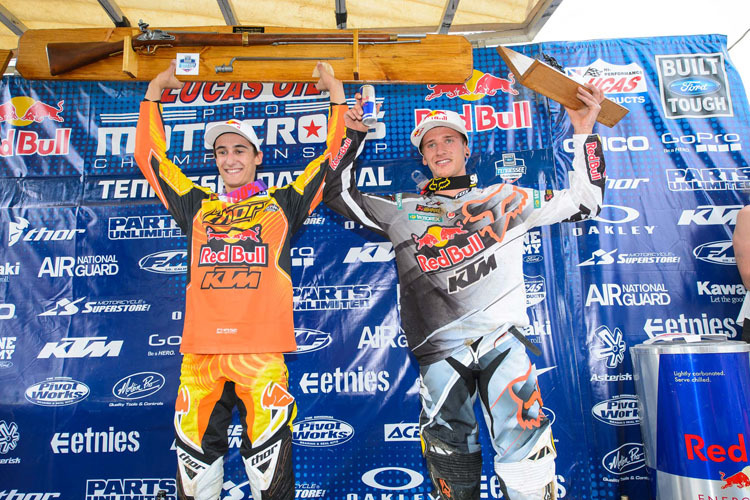 Trophäen made in USA: Marvin Musquin und Ken Roczen