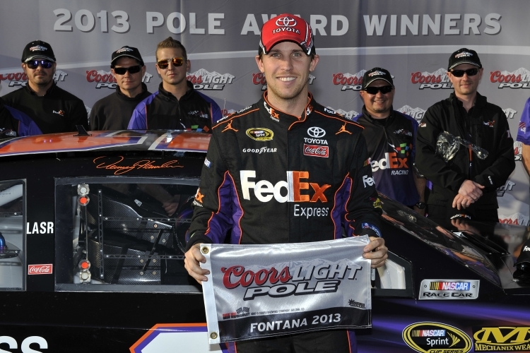 Denny Hamlin konnte in Fontana noch nie gewinnen