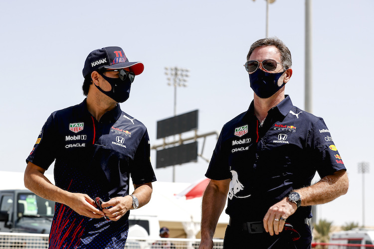 Sergio Pérez und Christian Horner