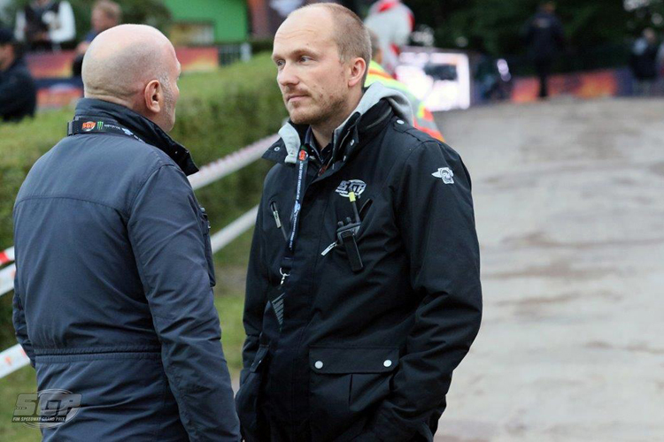 BSI-Manager Torben Olsen (re.) mit FIM-Bahnsport-Chef Armando Castagna