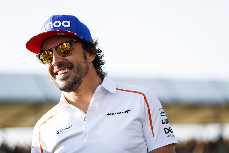Fernando Alonso wird auch in diesem Jahr im F1-Auto Gas geben