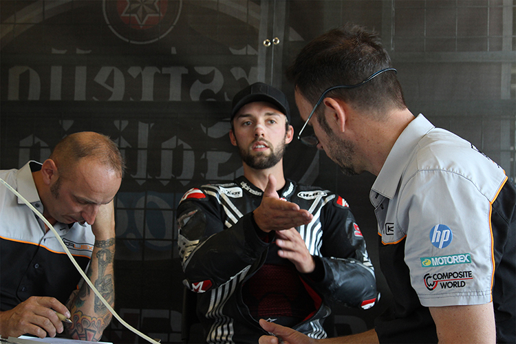 Jonas Folger beim Kalex-Test in Brünn