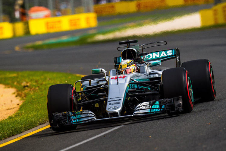Lewis Hamilton im Mercedes