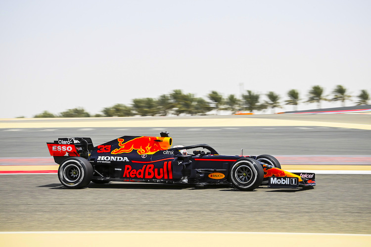 Max Verstappen (Red Bull Racing-Honda) beim Bahrain-Test