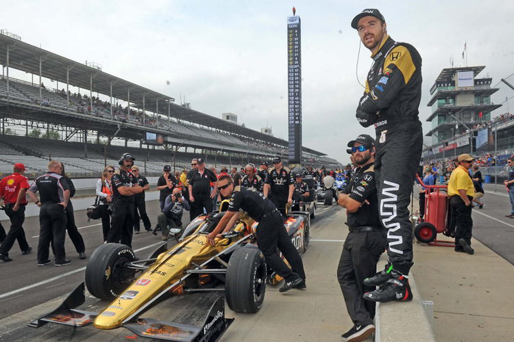 James Hinchcliffe vor dem Unfall