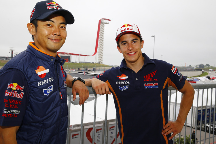 Hiroshi Aoyama und Marc Márquez