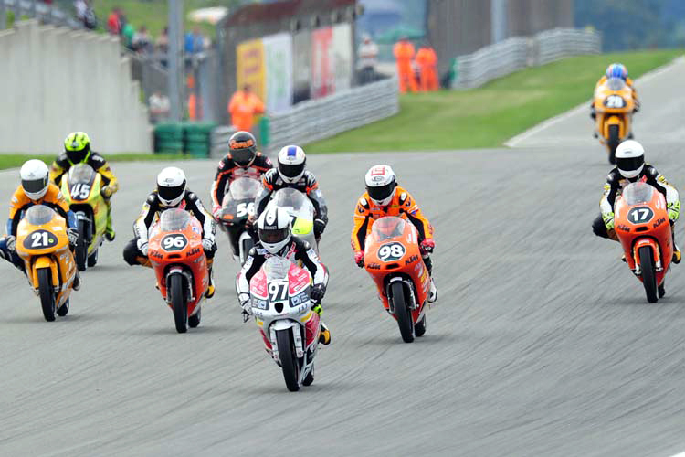 Auf dem Sachsenring waren nur neun IDM-Moto3-Piloten am Start