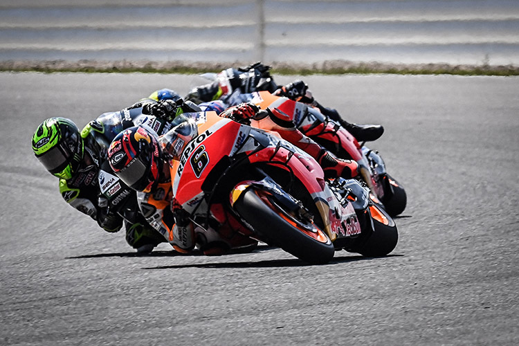 Stefan Bradl (6) vor Alex Márquez, Tito Rabat und Bradley Smith