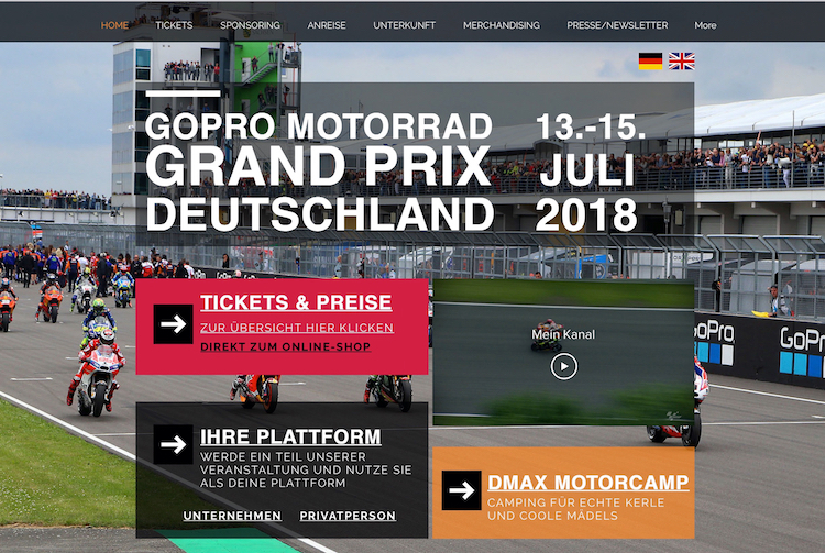 Die neue SRM-Website bietet viele Informationen für Fans, Partner und Journalisten