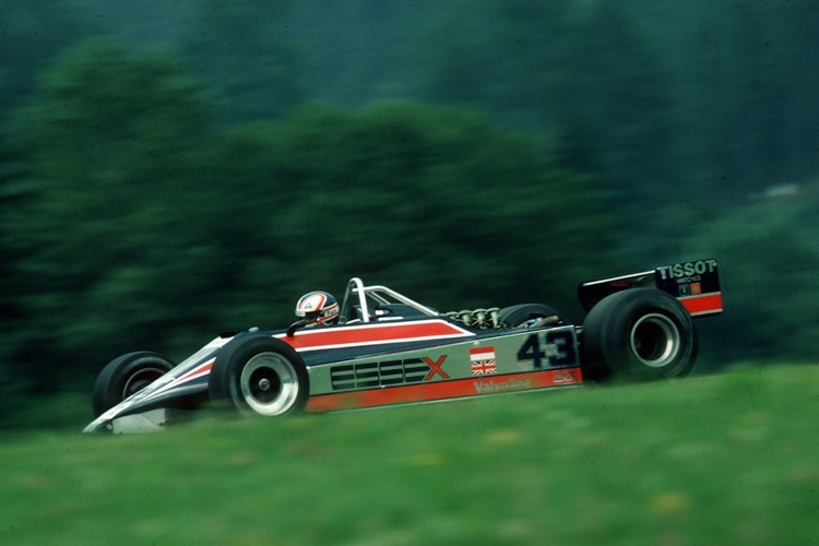 Nigel Mansell im Lotus-Cosworth bei seinem ersten GP in Zeltweg 1980 