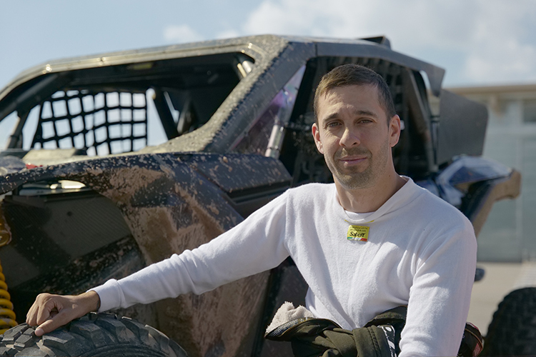 Joan Lascorz mit seinem Dakar-Buggy