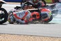 Das war der Crash in Kurve 4 in der ersten Runde
