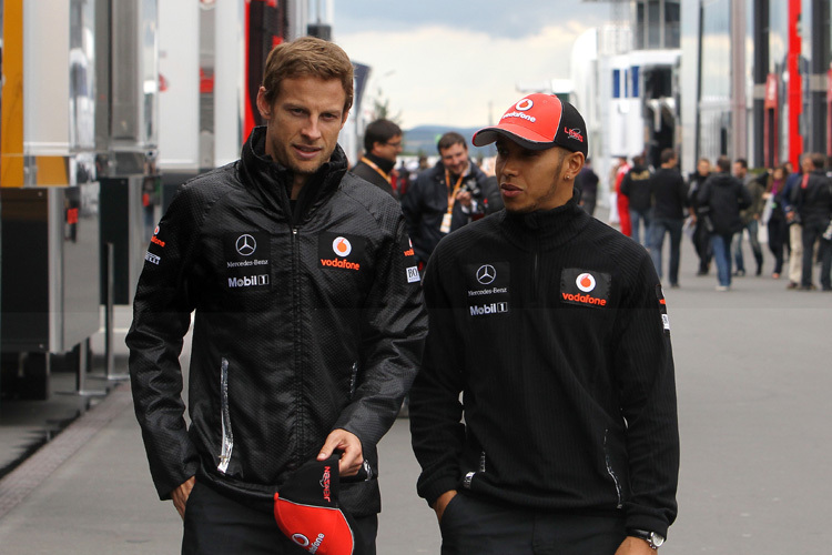 Vorfreude auf Ungarn: Jenson Button und Lewis Hamilton