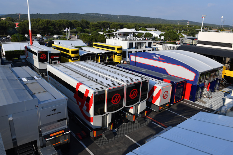 Das Fahrerlager ist bereit für das GP-Wochenende in Le Castellet