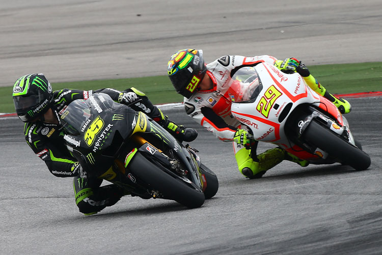 Cal Crutchlow vor Andrea Iannone