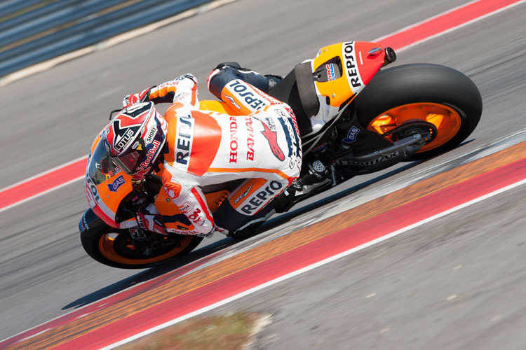 Marc Márquez heute beim Test in Austin