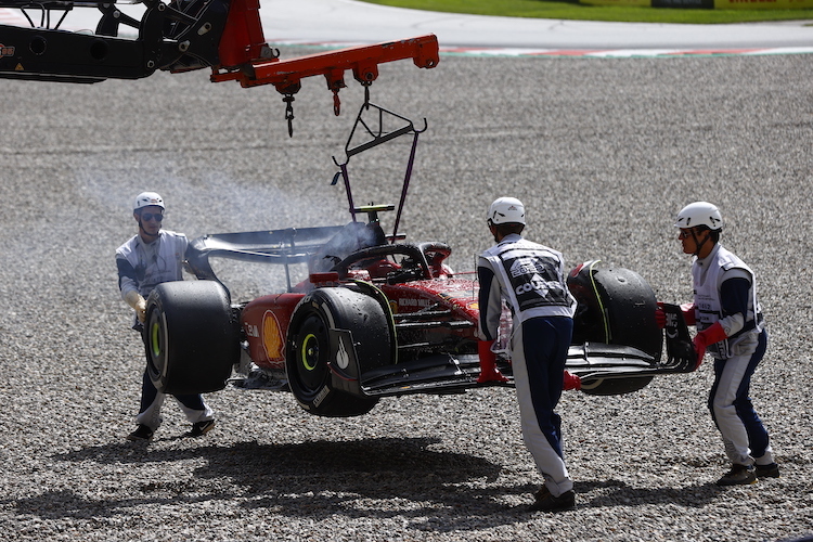 Der Ferrari von Carlos Sainz in Österreich