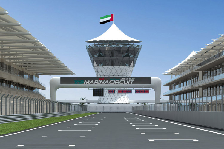 Der neue Yas Marina Circuit in Abu Dhabi.