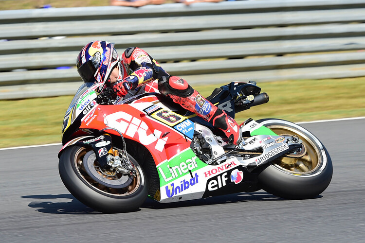 Stefan Bradl hielt sich im Warm-up auf Platz 7, doch am Ende stürzte er