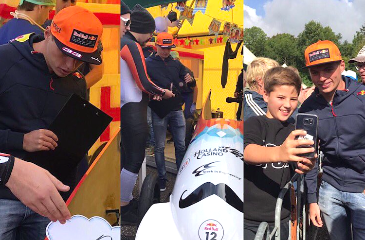 Diese Bilder hat Max Verstappen von seiner Arbeit am Samstag online gestellt