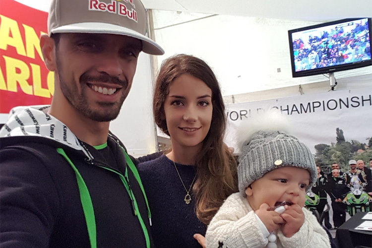 Kenan Sofuoglu mit Frau und Baby